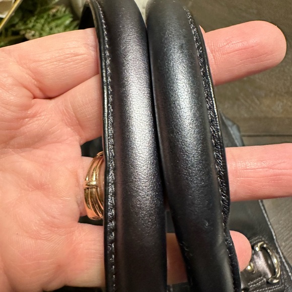 EUC COACH Ashley Mono Silver Threading Satchel - Picture 3 of 11